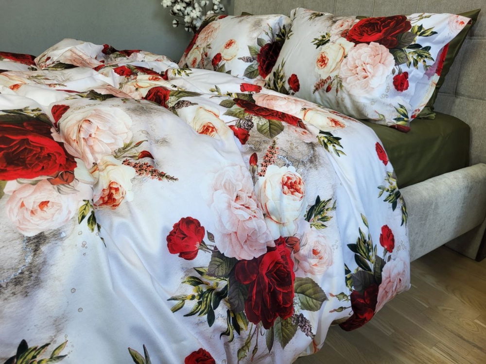 Постільна білизна Сатин PREMIUM, ROSE (Сімейний) - Зображення 3