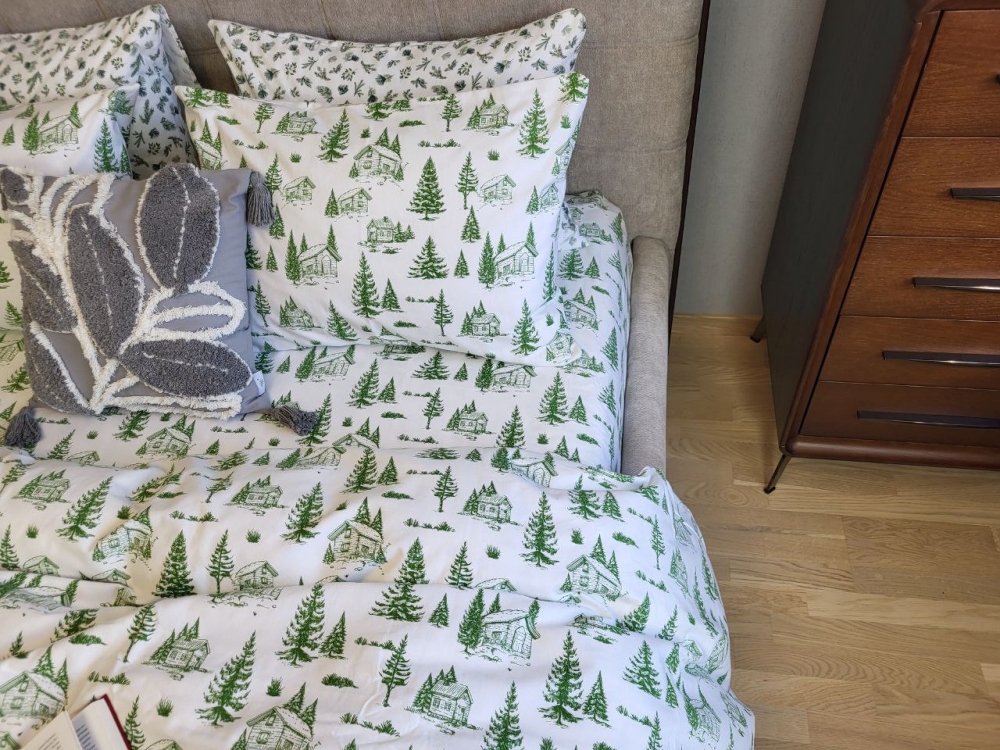 Постільна білизна Смерека, Turkish flannel (Сім. на резин.)