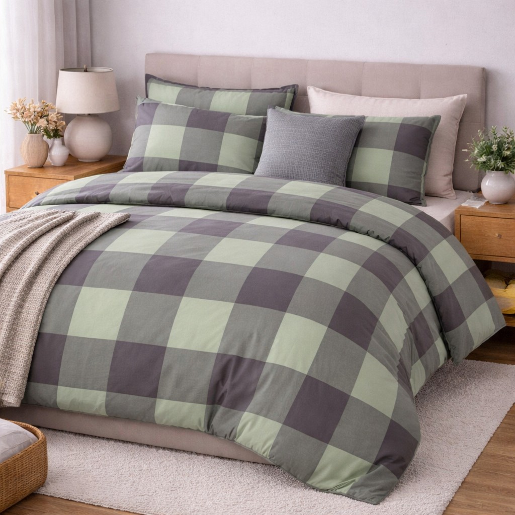 Постільна білизна Green Kilt, Washed Cotton (Полут. на рез.)