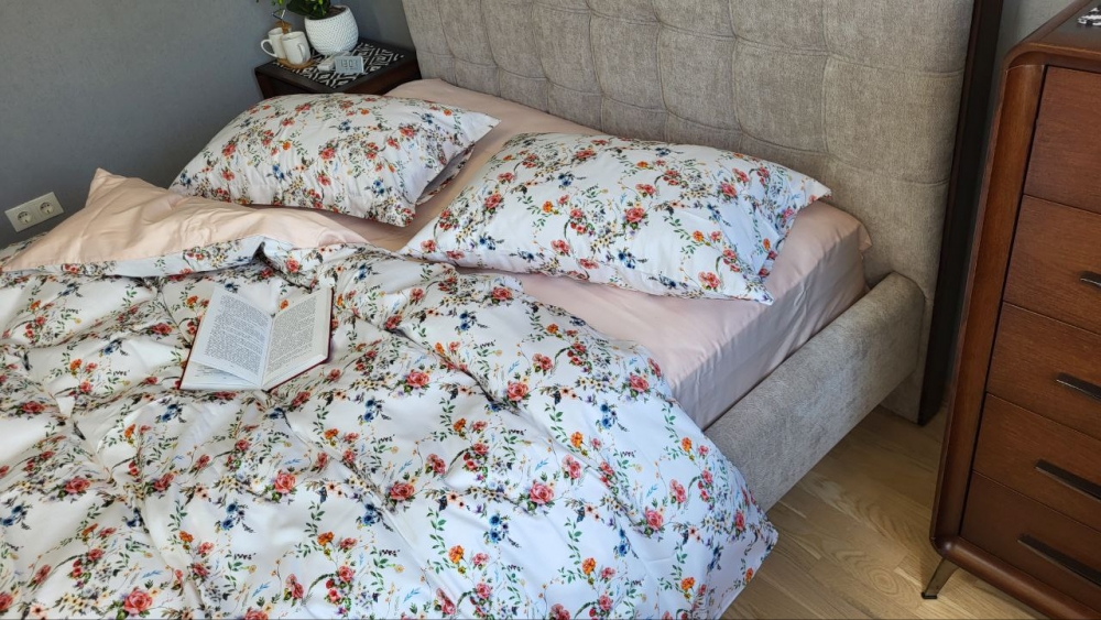 Постільна білизна Сатин PREMIUM, LITORE (Сімейний) - Зображення 6