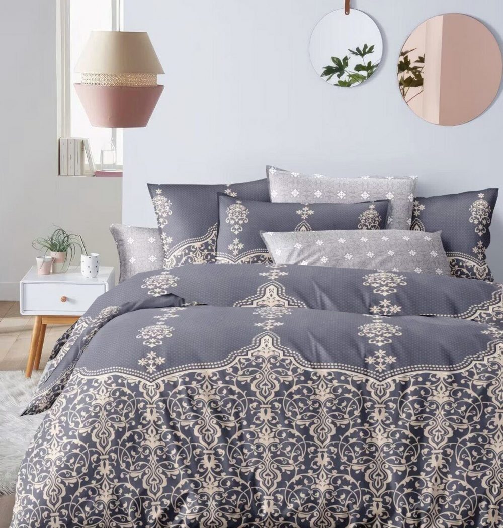 Постільна білизна Шаян, сатин (Євро на резин.)