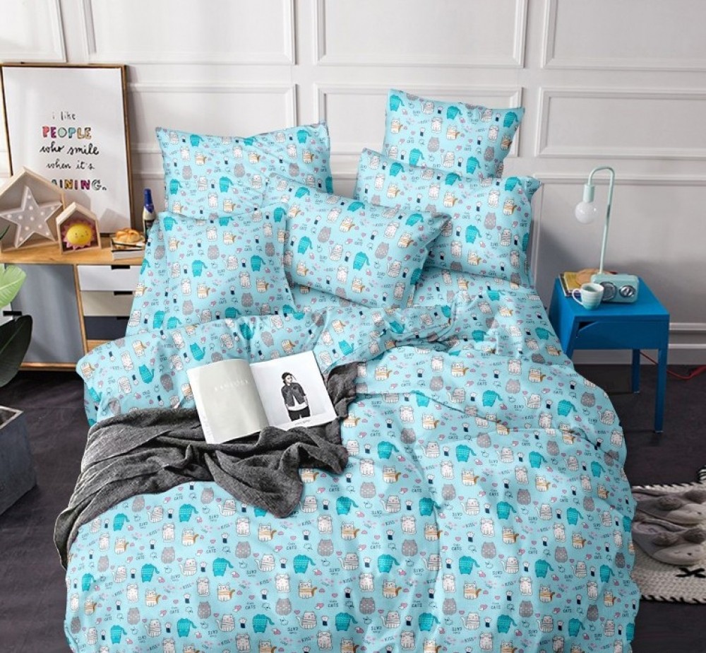 Постільна білизна Муркотики, бязь (Дитячий на рез.)