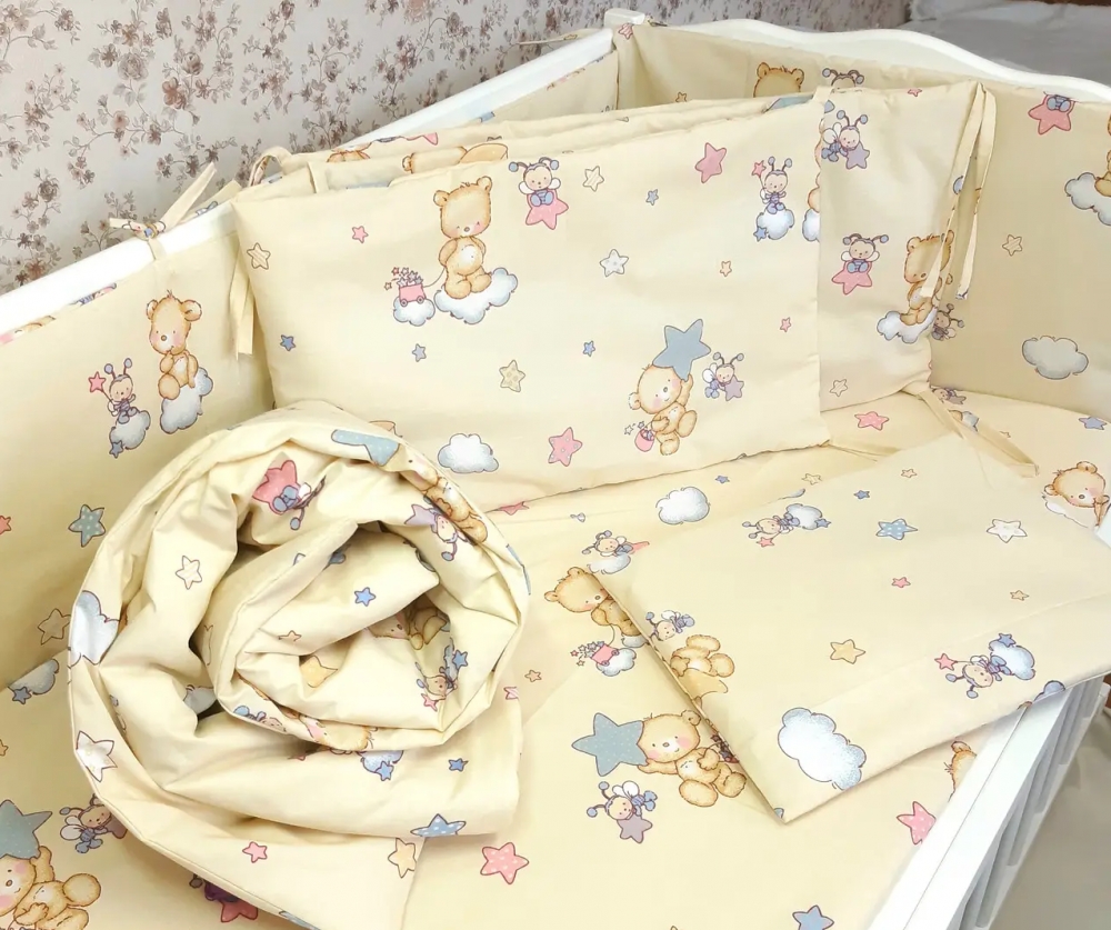 Постільна білизна Хмаринка жовта, бязь (Полут. на рез.)