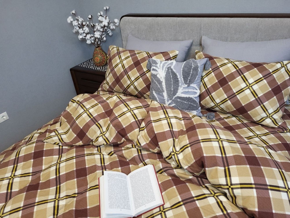 Постільна білизна Крафт пастель, Turkish flannel (Полут. на рез.) - Зображення 5