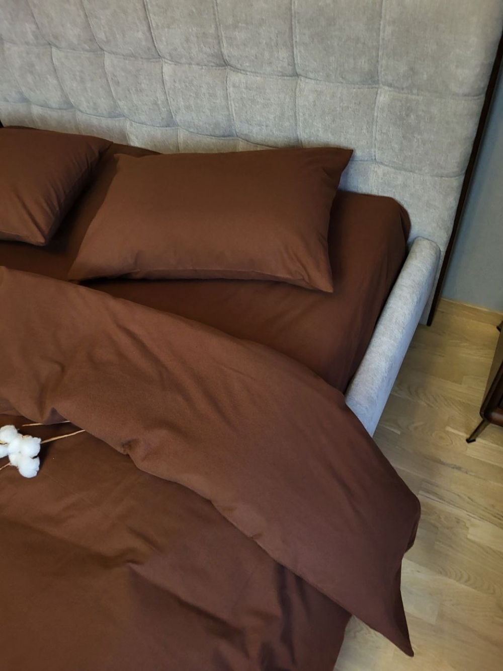 Постільна білизна Пряний шоколад S181-122, Turkish flannel (Євро) - Зображення 3