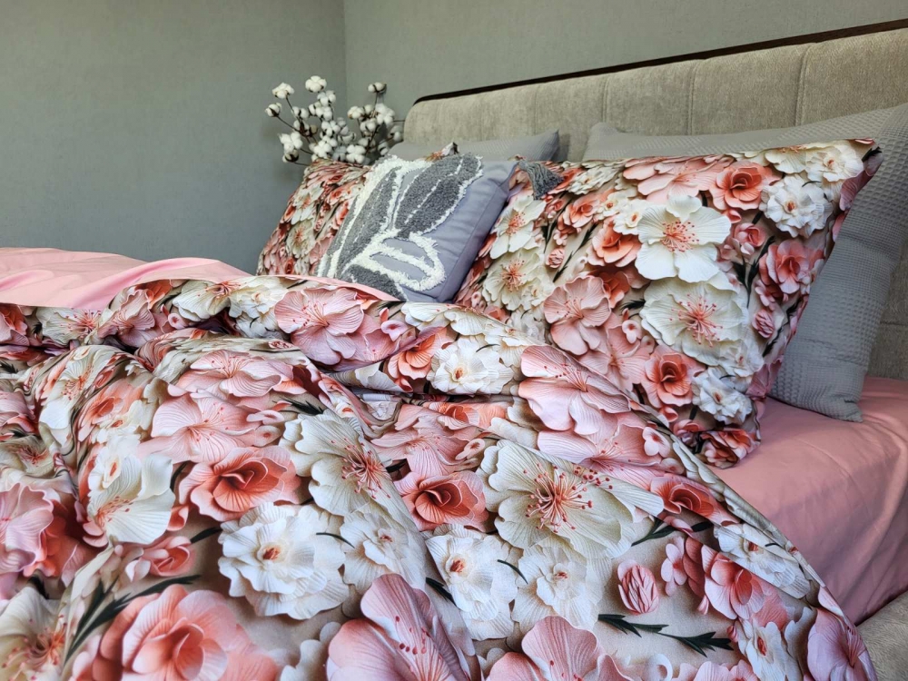 Постільна білизна Флорела, cotton 5D (Полут. на рез.) - Зображення 2