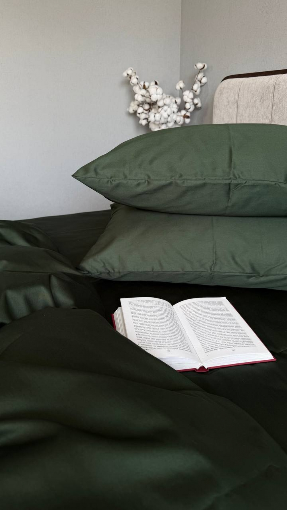 Постільна білизна Смарагдовий SD-5918, сатин LUX (Євро на резин.) - Зображення 6