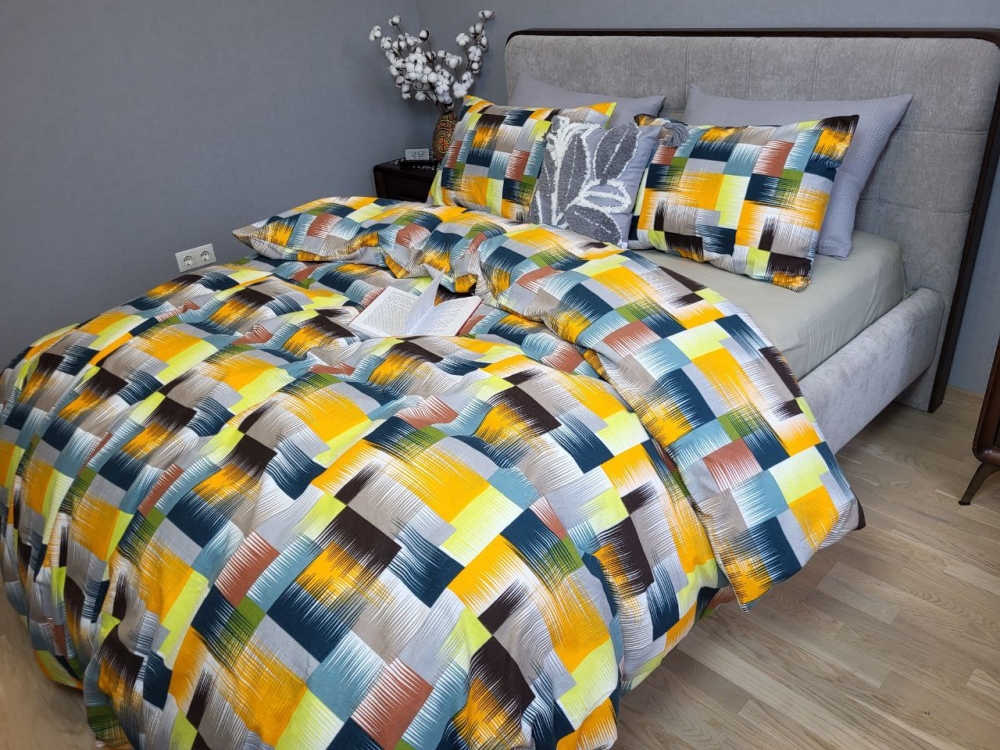 Постільна білизна Фаворит/оливк., Turkish flannel (Двосп. на рез.) - Зображення 2