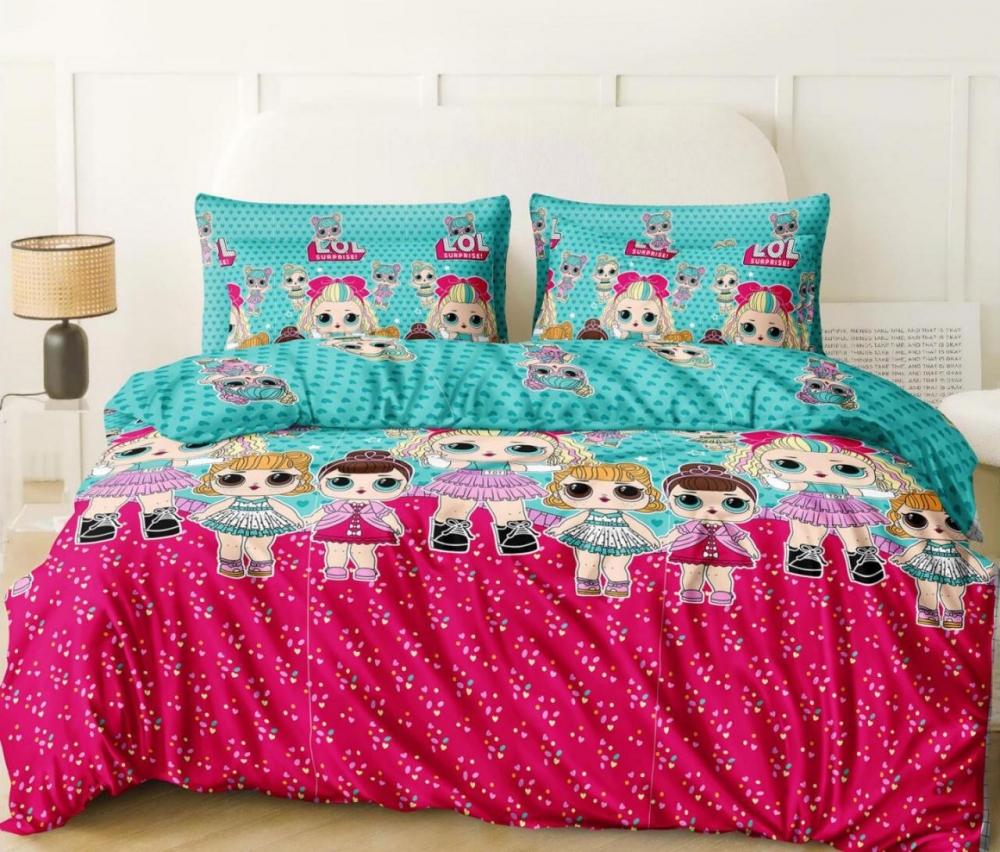 Постільна білизна ЛОЛ New, бязь (Полут. на рез.)