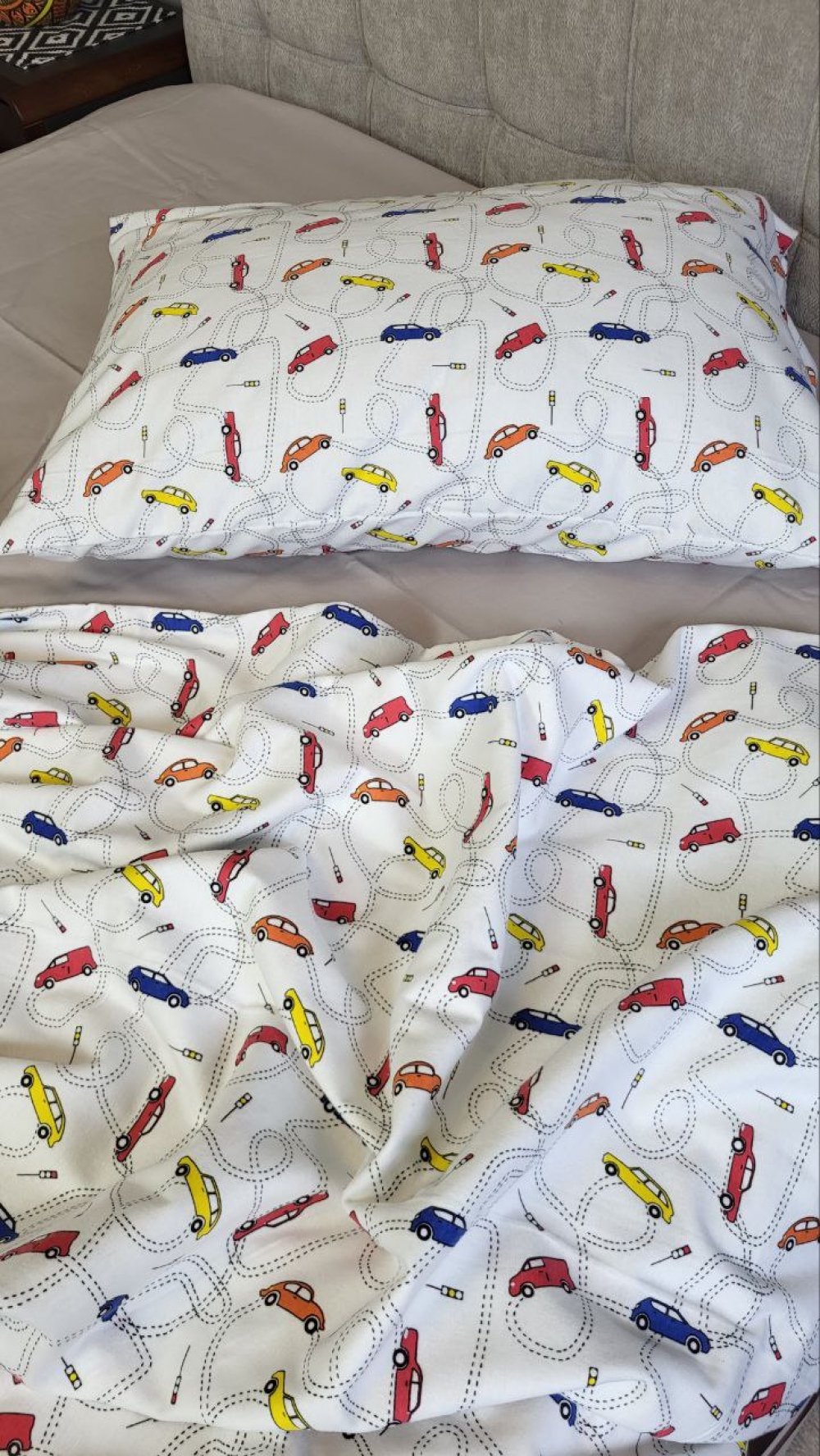 Постільна білизна Драйв/сірий мусон, Turkish flannel (Підл. на рез.) - Зображення 5