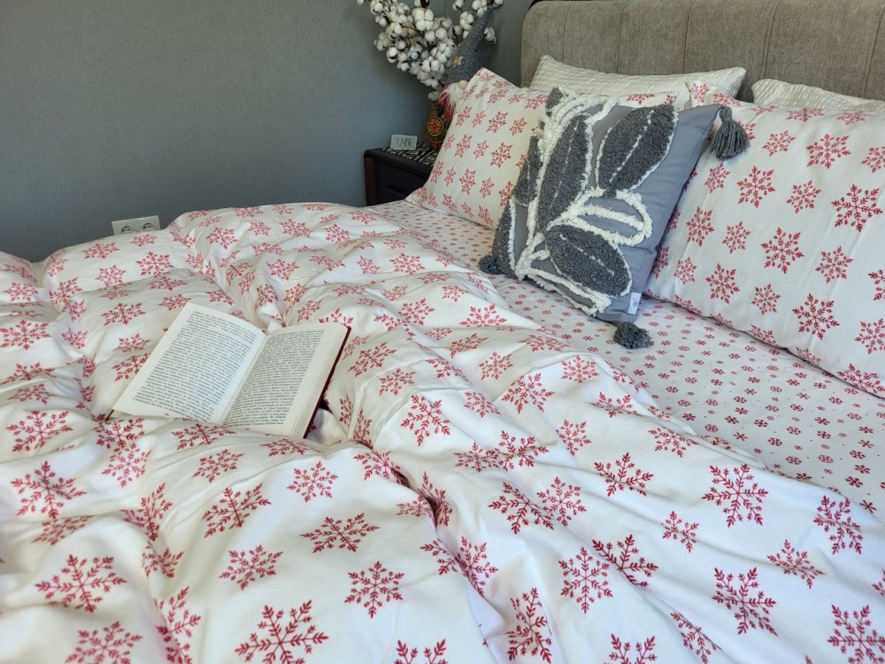 Постільна білизна Блиск, Turkish flannel (Євро на резин.) - Зображення 6