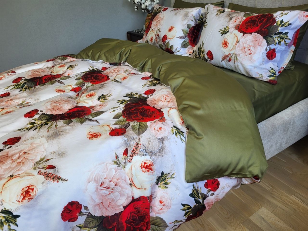 Постільна білизна Сатин PREMIUM, ROSE (Сімейний) - Зображення 6