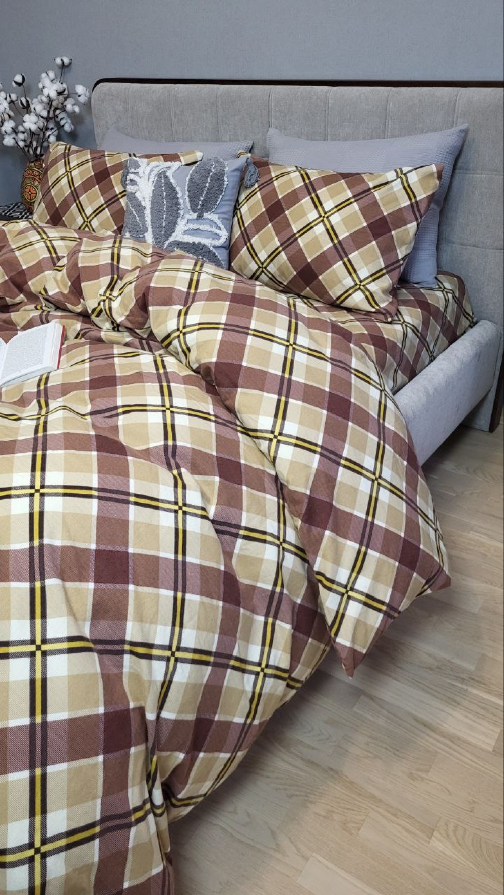 Постільна білизна Крафт пастель, Turkish flannel (Полуторний) - Зображення 5