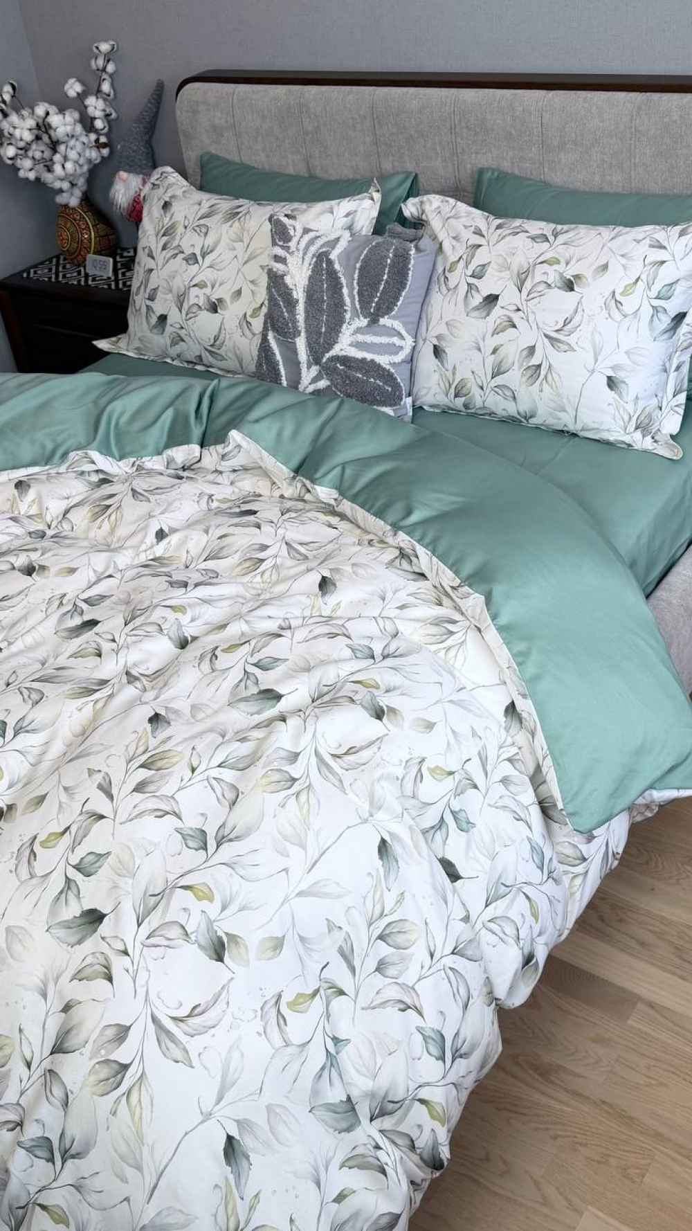 Постільна білизна Сатин PREMIUM, HERBALY (Сімейний) - Зображення 5