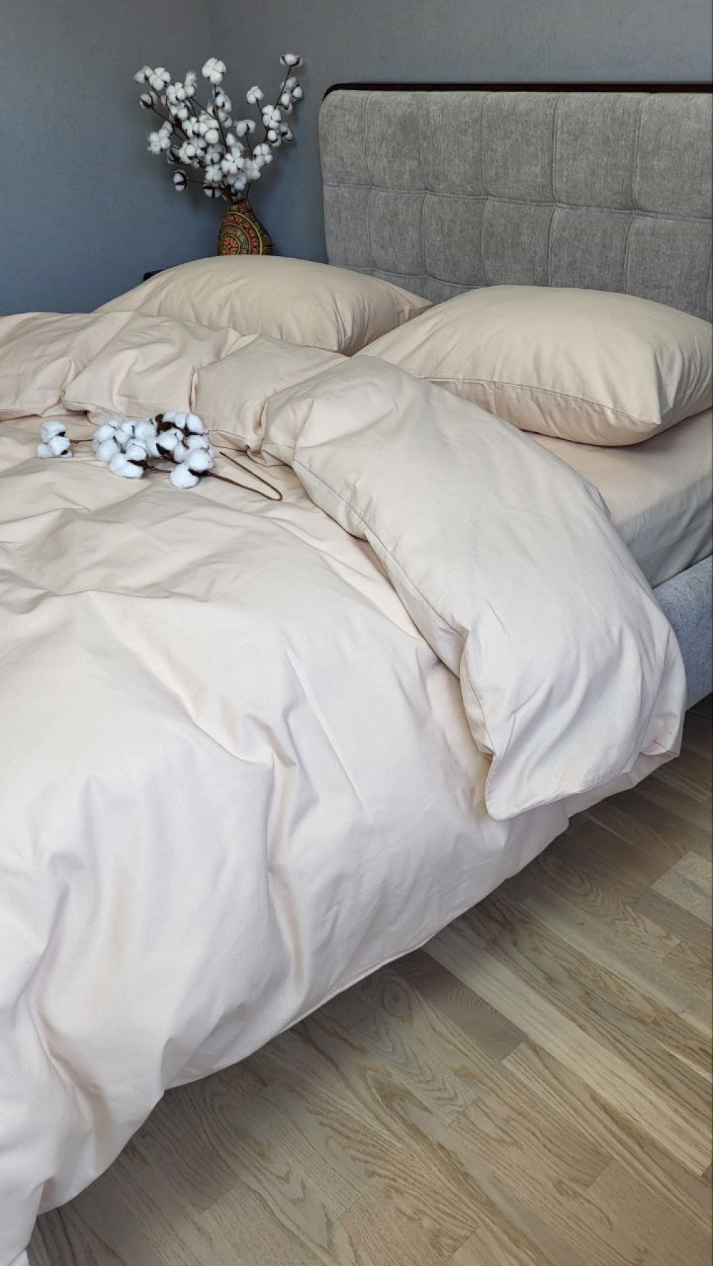 Постільна білизна Бежева пастель S109, Turkish flannel (Двосп. на рез.) - Зображення 5