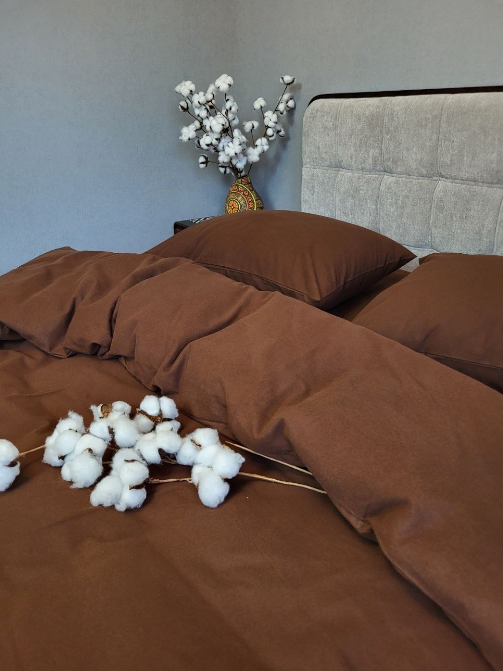 Постільна білизна Пряний шоколад S181-122, Turkish flannel (Сім. на резин.) - Зображення 5