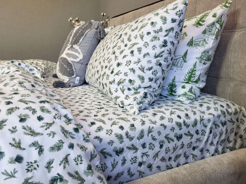 Постільна білизна Аромат лісу, Turkish flannel (Сім. на резин.) - Зображення 5