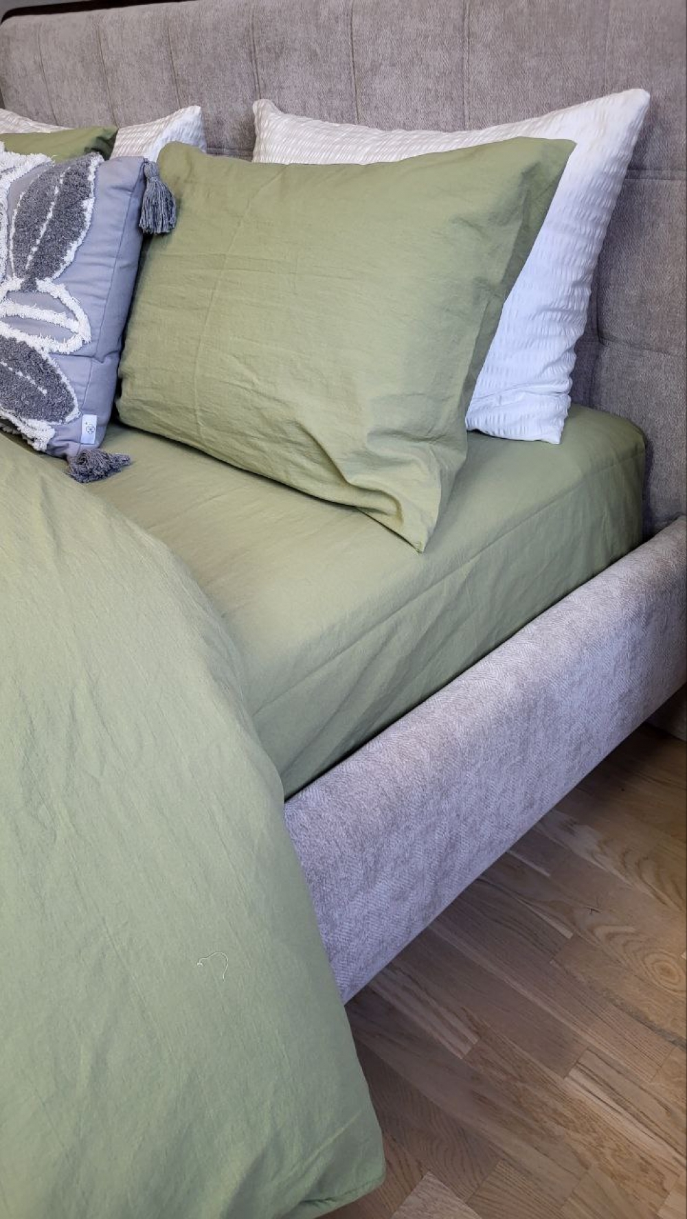 Постільна білизна Green, LUXURY Washed (Двосп. на рез.) - Зображення 5