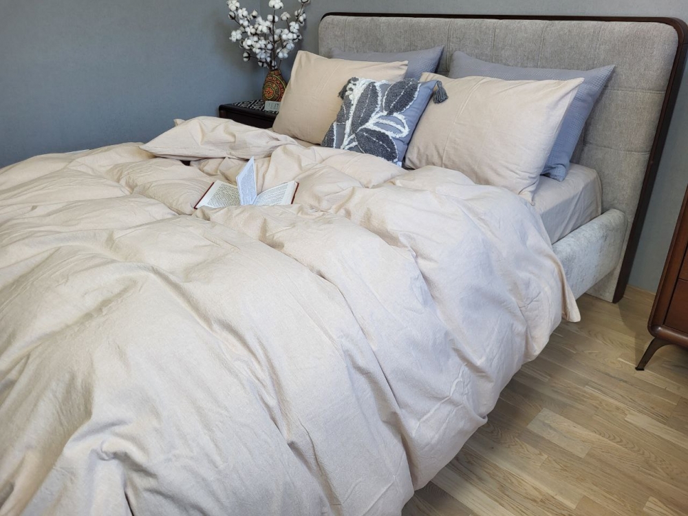 Постільна білизна Latte, Washed Cotton W1121 (Євро) - Зображення 3