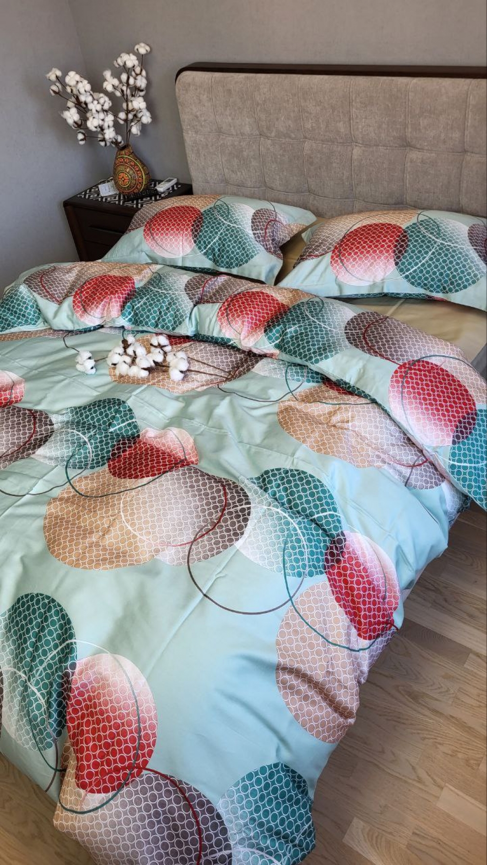 Постільна білизна Сатин PREMIUM, TOLEDO COLORFUL підк. Цільн. (Двоспальний) - Зображення 7