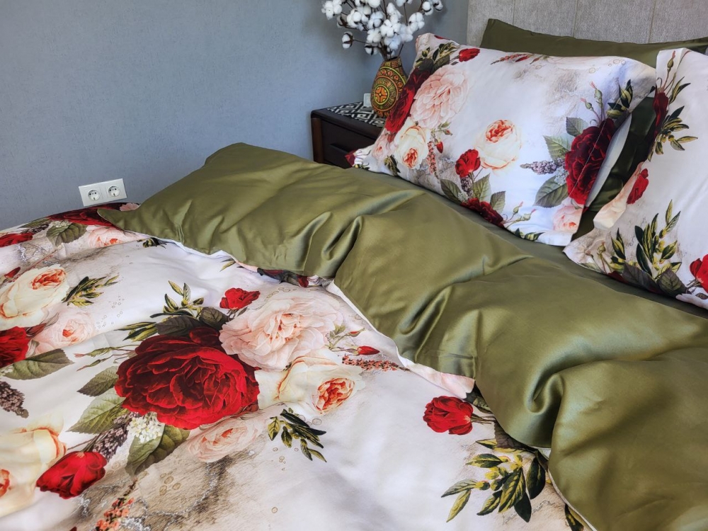 Постільна білизна Сатин PREMIUM, ROSE (Сімейний) - Зображення 4