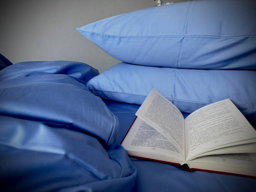 Постільна білизна Блакитний SD-3919, сатин LUX (Полуторний) - Зображення 4