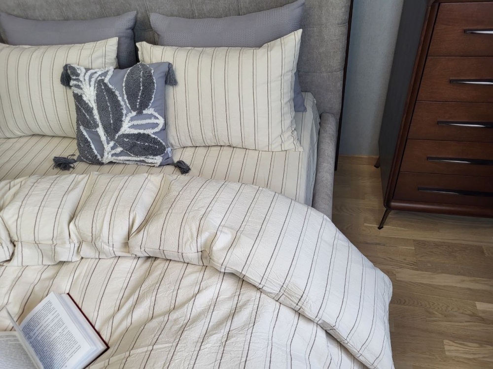 Постільна білизна Lines, Washed Cotton (Полут. на рез.)