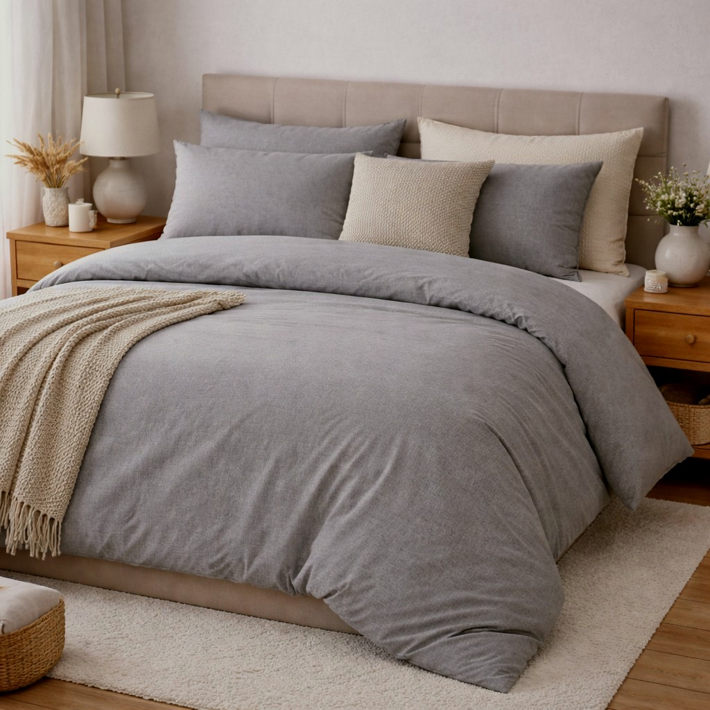 Постільна білизна Rock Gray, Washed Cotton W1351 (Євро на рез.)