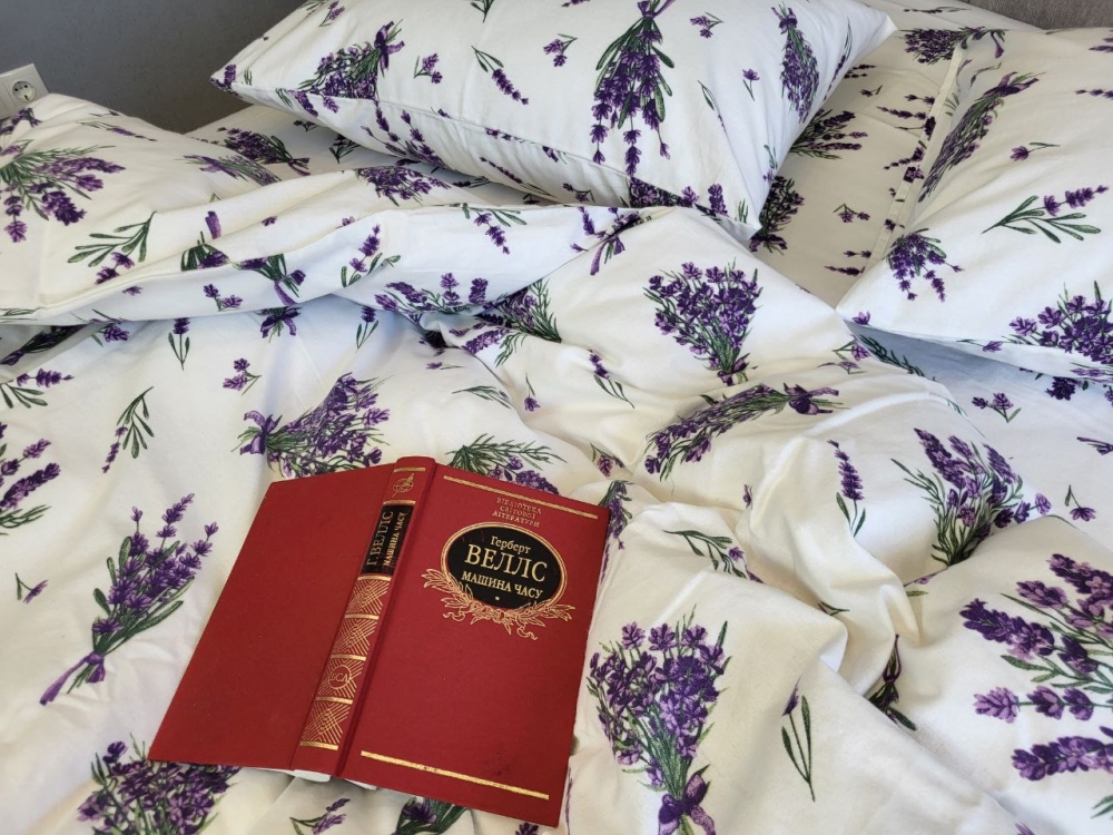 Постільна білизна Лавандин, Turkish flannel (Євро на резин.) - Зображення 4