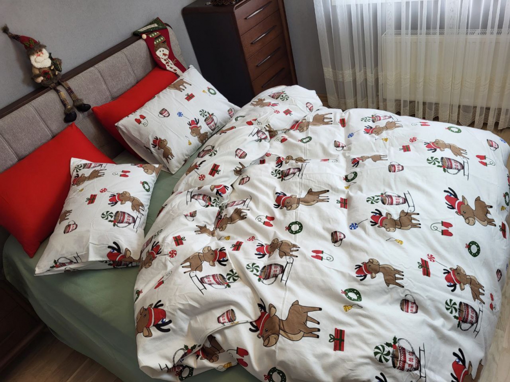 Постільна білизна Гостинці/полин, Turkish flannel (Сім. на резин.) - Зображення 4