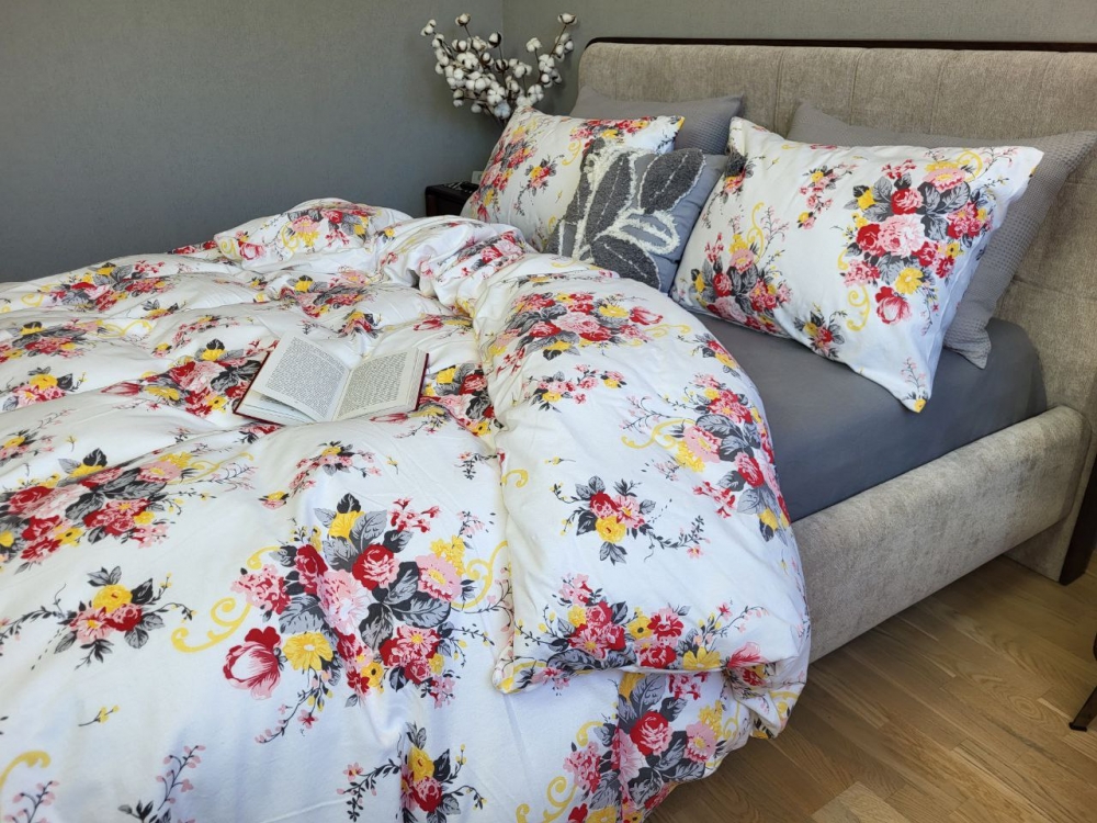 Постільна білизна Маркіза/сіра гавань, Turkish flannel (Двосп. на рез.) - Зображення 4