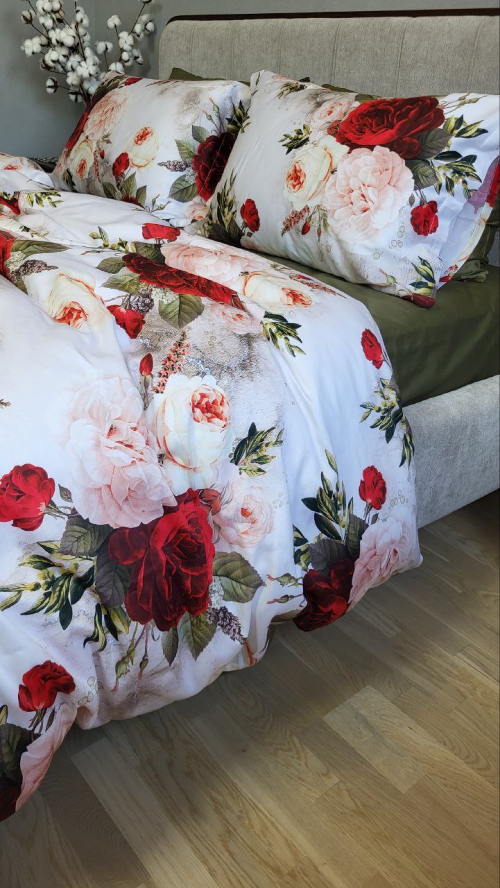 Постільна білизна Сатин PREMIUM, ROSE (Сімейний) - Зображення 2