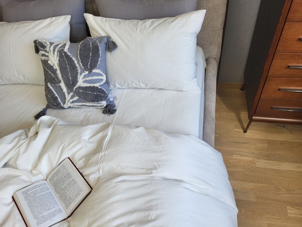 Постільна білизна Milk, Washed Cotton W1341 (Полут. на рез.)