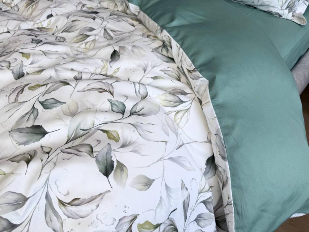 Постільна білизна Сатин PREMIUM, HERBALY (Євро) - Зображення 7