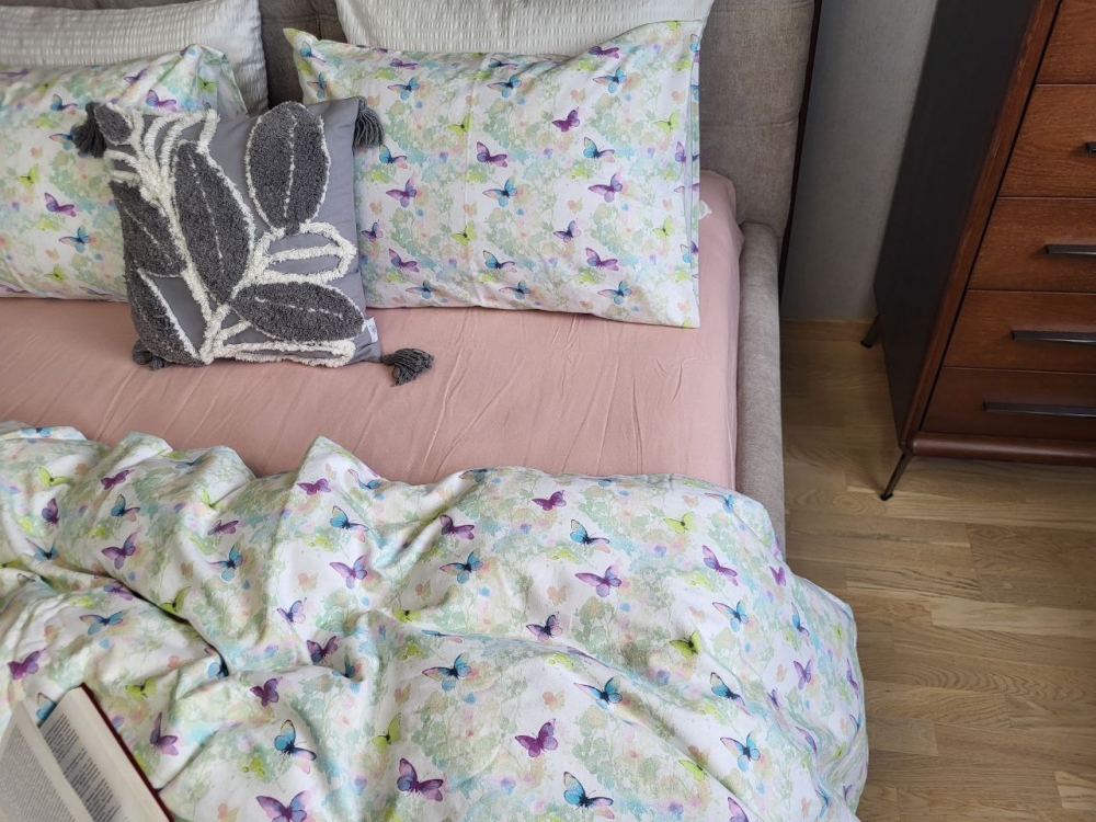 Постільна білизна Чарівниця/пудра, Turkish flannel (Євро на резин.)