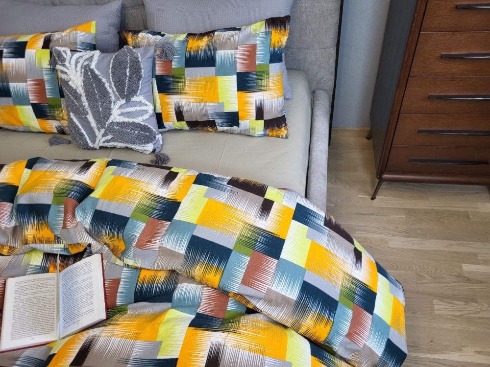 Постільна білизна Фаворит/оливк., Turkish flannel (Двосп. на рез.)