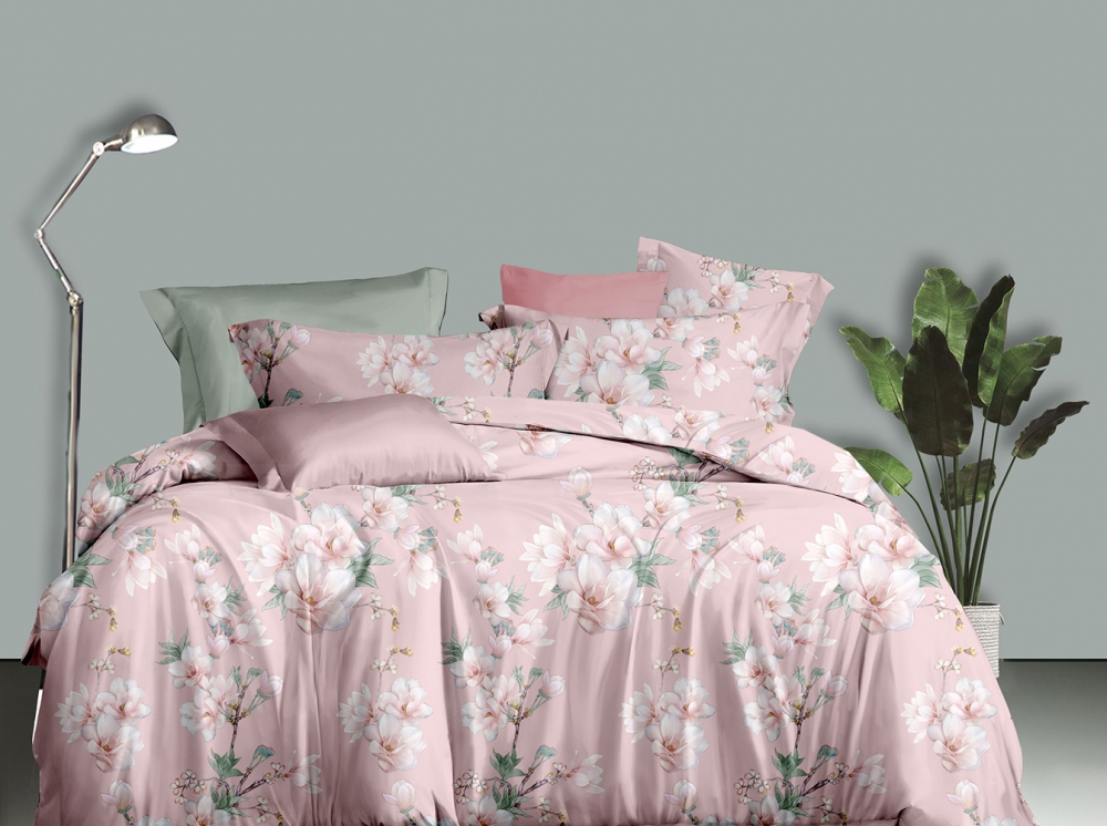 Постільна білизна Аромат магнолії, сатин (Двосп. на рез.)