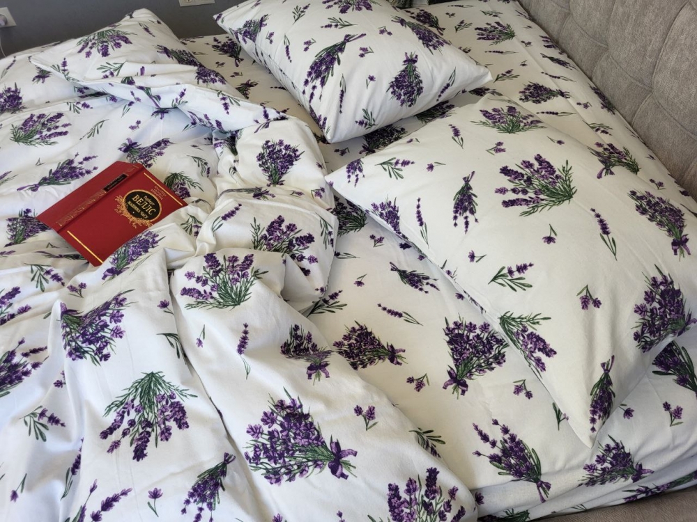 Постільна білизна Лавандин, Turkish flannel (Двоспальний) - Зображення 2