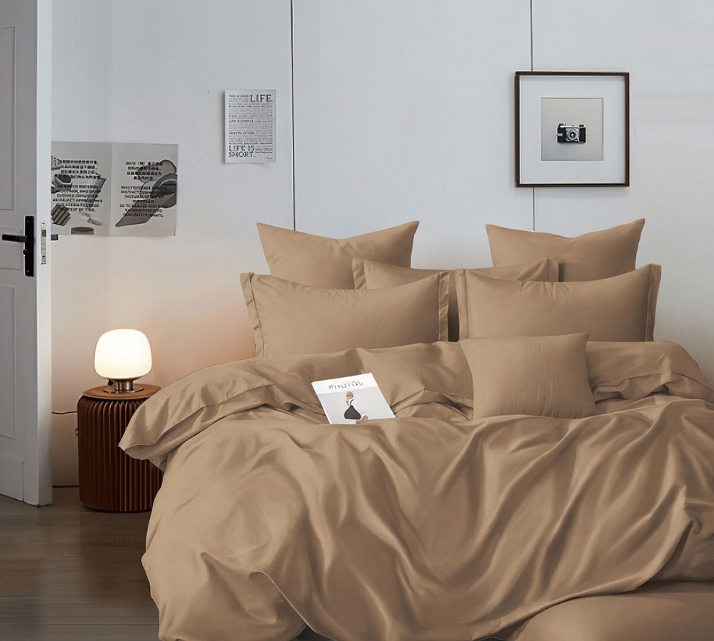 Постільна білизна Карамельний, ранфорс (Полут. на рез.)