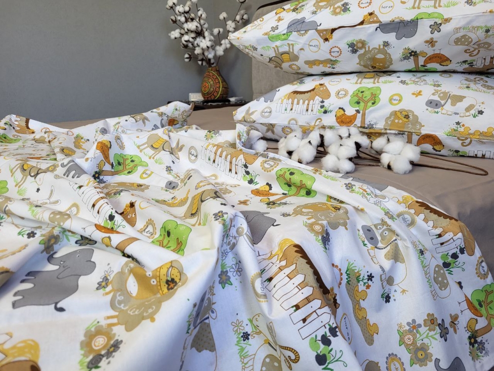 Постільна білизна Весела ферма, cotton (Двоспальний) - Зображення 3