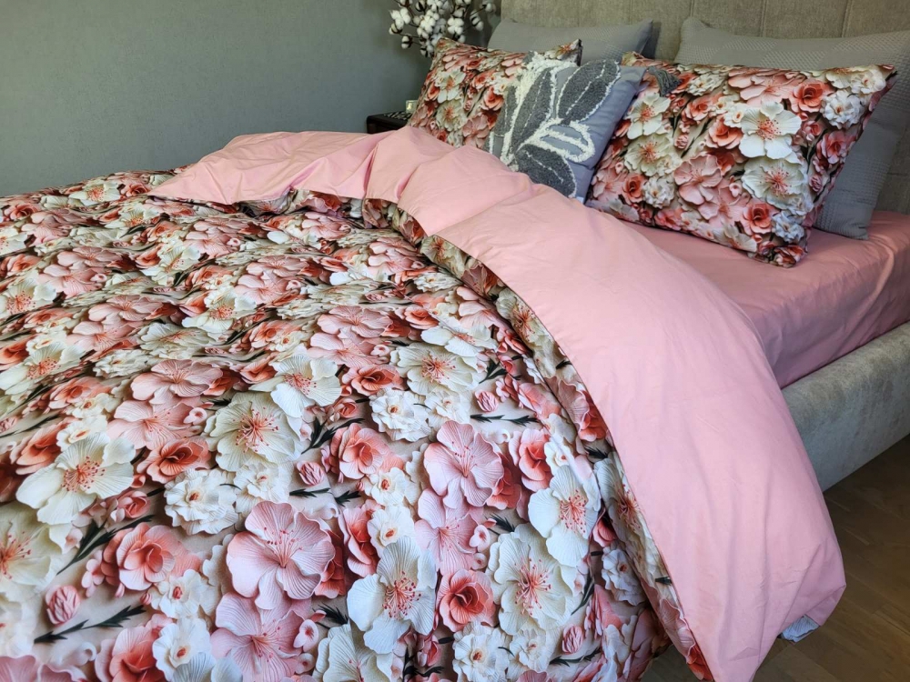 Постільна білизна Флорела, cotton 5D (Сімейний)