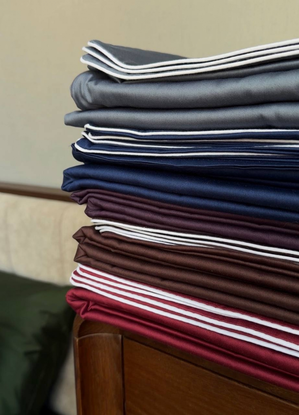 Постільна білизна Синій SD-4027, сатин LUX (Євро) - Зображення 4