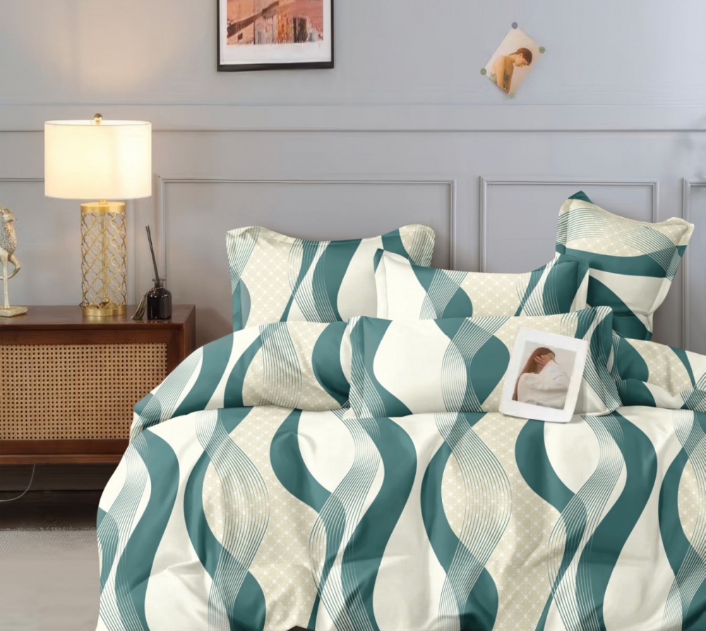 Постільна білизна Хвиля, сатин (Полут. на рез.)