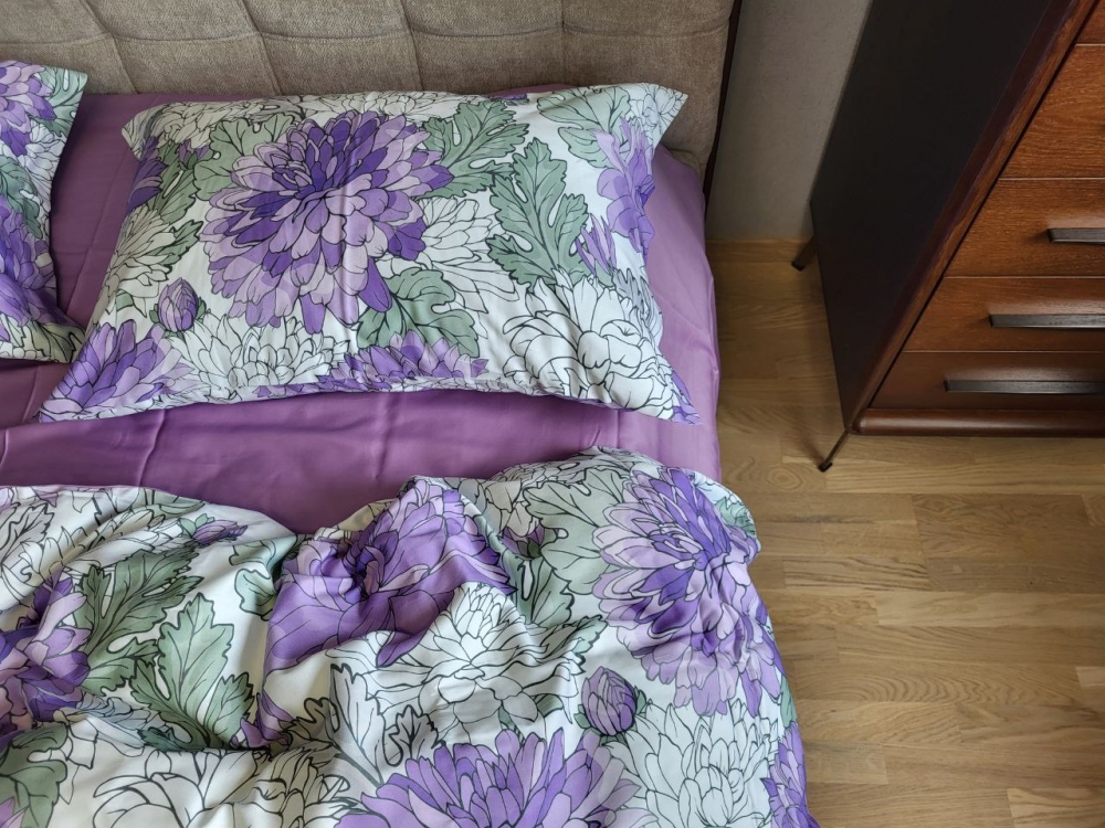 Постільна білизна Сатин PREMIUM, BEAUTY (Євро на рез.)