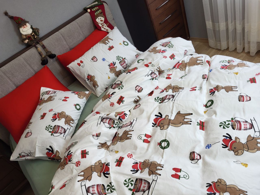 Постільна білизна Гостинці/полин, Turkish flannel (Двоспальний) - Зображення 2