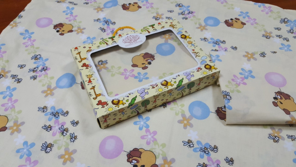 Постільна білизна Вінні жовтий, бязь (Полуторний) - Зображення 2