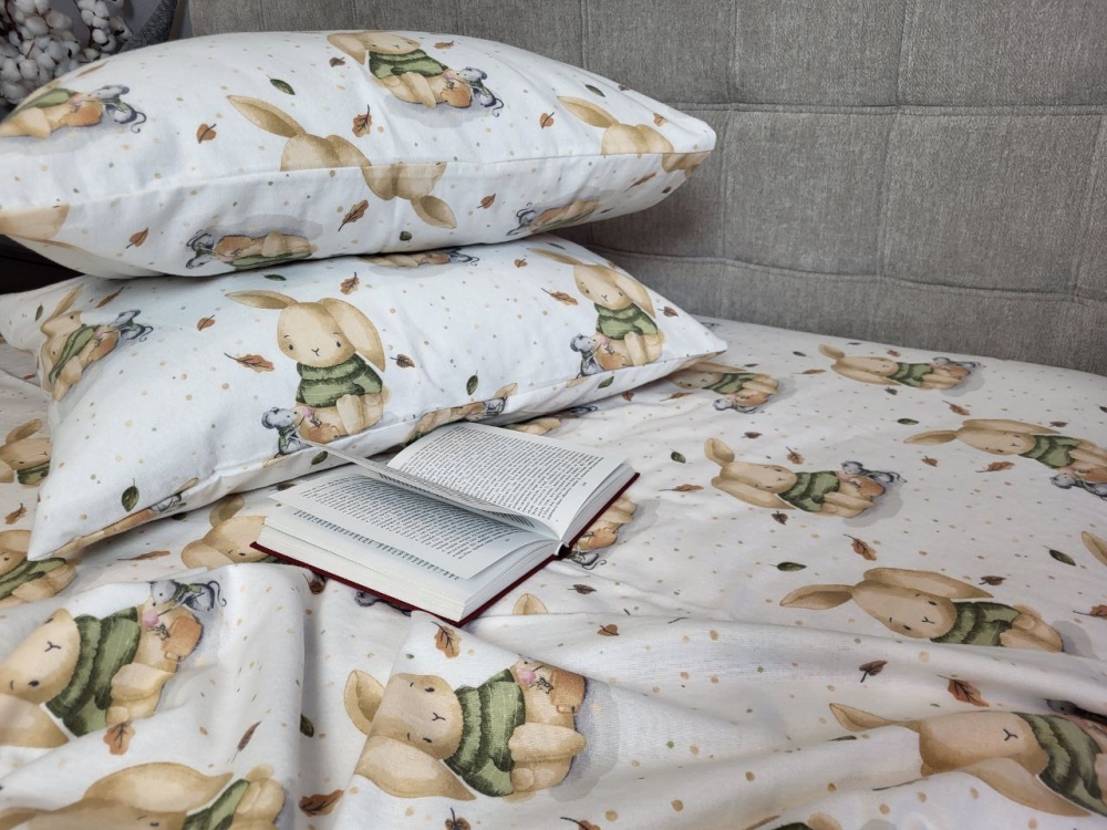 Постільна білизна Вухастики, Turkish flannel (Сімейний) - Зображення 2