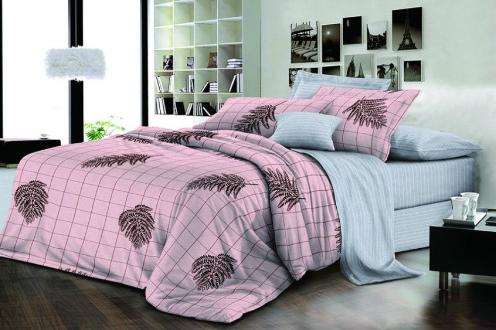 Постільна білизна Папороть, ранфорс Цільн. (Полуторний)