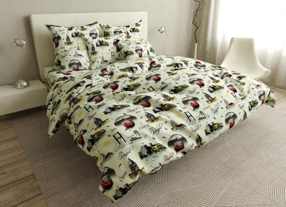 Постільна білизна Мандри, бязь 50/70 нав. (Двоспальний)