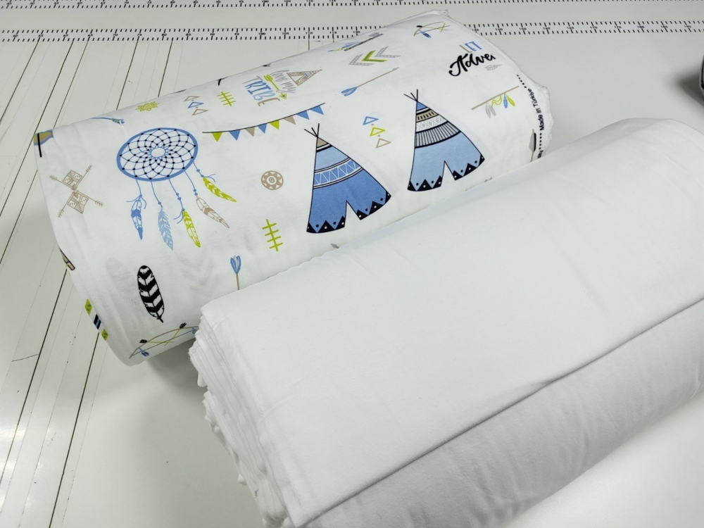 Постільна білизна Вігвам/білий, Turkish flannel (Дитячий на рез.)